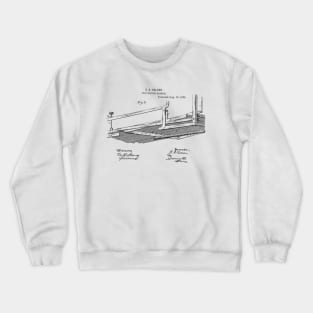 Type Writing Machine Vintage Patent Hand Drawing Crewneck Sweatshirt